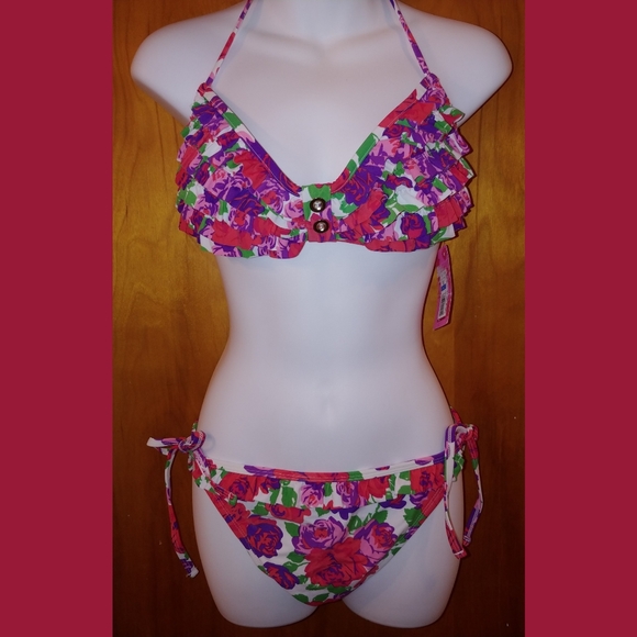 NWT🔥 Floral ruffled frilled bikini bottoms - Picture 4 of 8